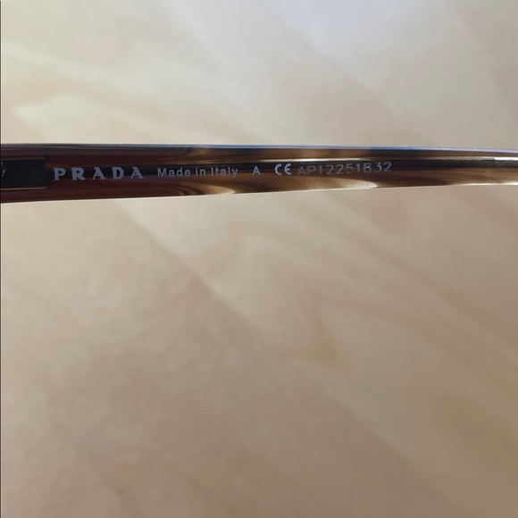 Authentic Prada Lenses Rectangular Eyeglasses Adjustable Leopard - Picture 4 of 9